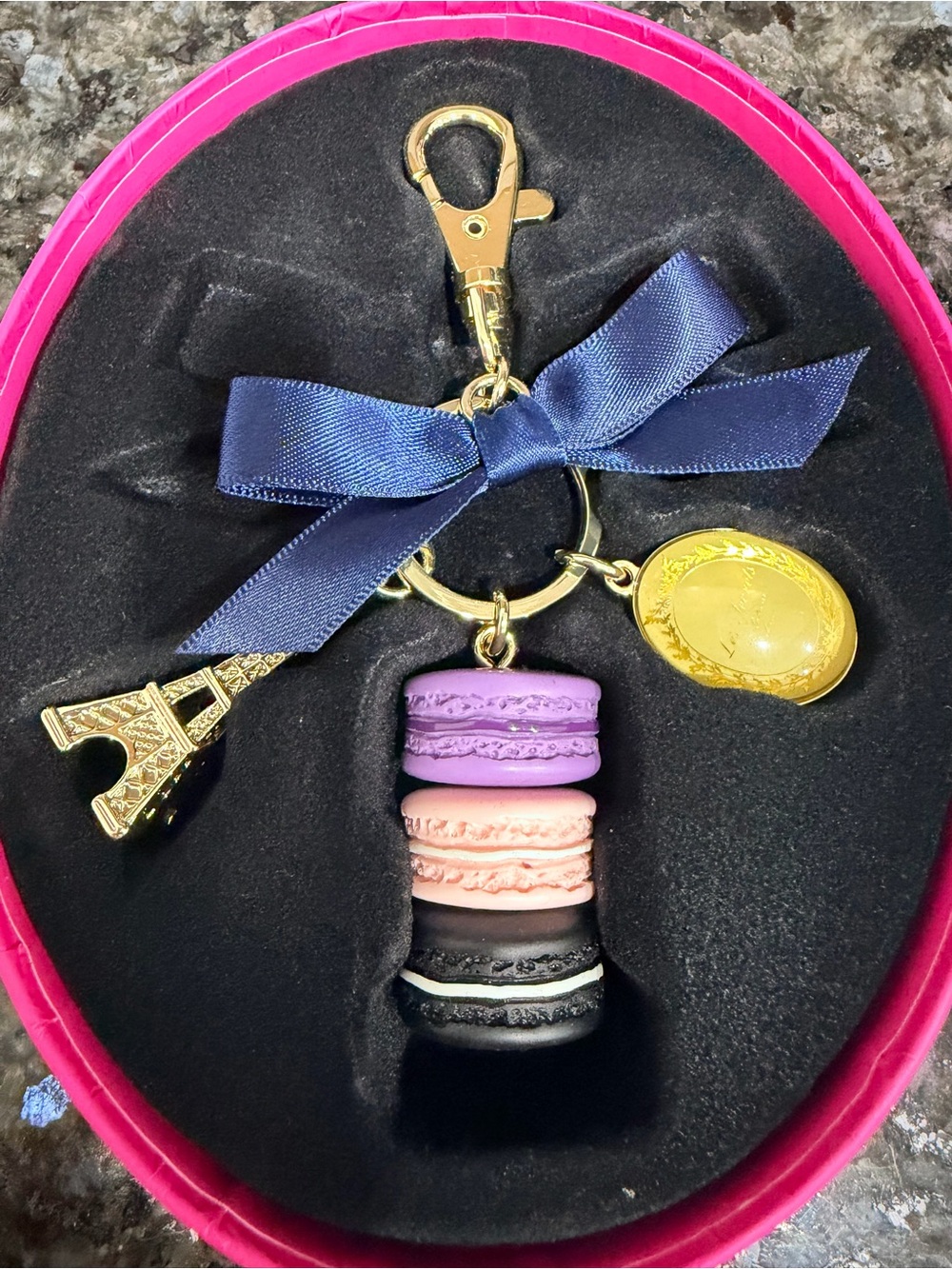 Laduree Les Secrets Paris Macaron Keychain/Bag Charm